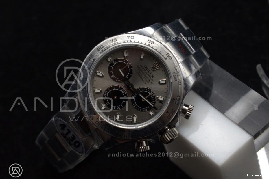 756 QF SS Grey Edition Daytona GoAnywhere Bracelet 1:1 Dial Best SA on 116509 0411